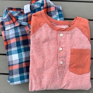 Gymboree Kids' Plaid and Coordinating OshKosh long sleeve Shirt